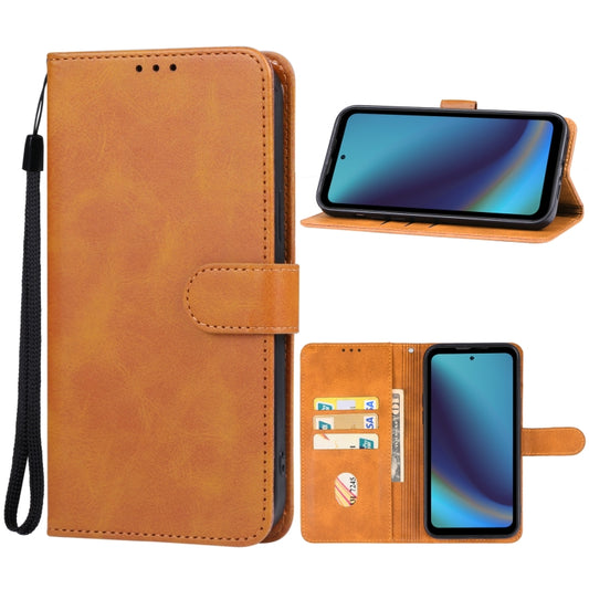 For DOOGEE V20 Pro Leather Phone Case(Brown) - Doogee Cases by buy2fix | Online Shopping UK | buy2fix