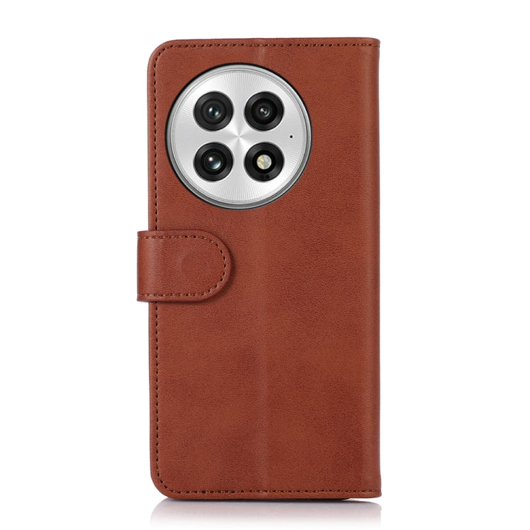 For OnePlus 13 Cow Texture Leather Phone Case(Brown) - OnePlus Cases by buy2fix | Online Shopping UK | buy2fix