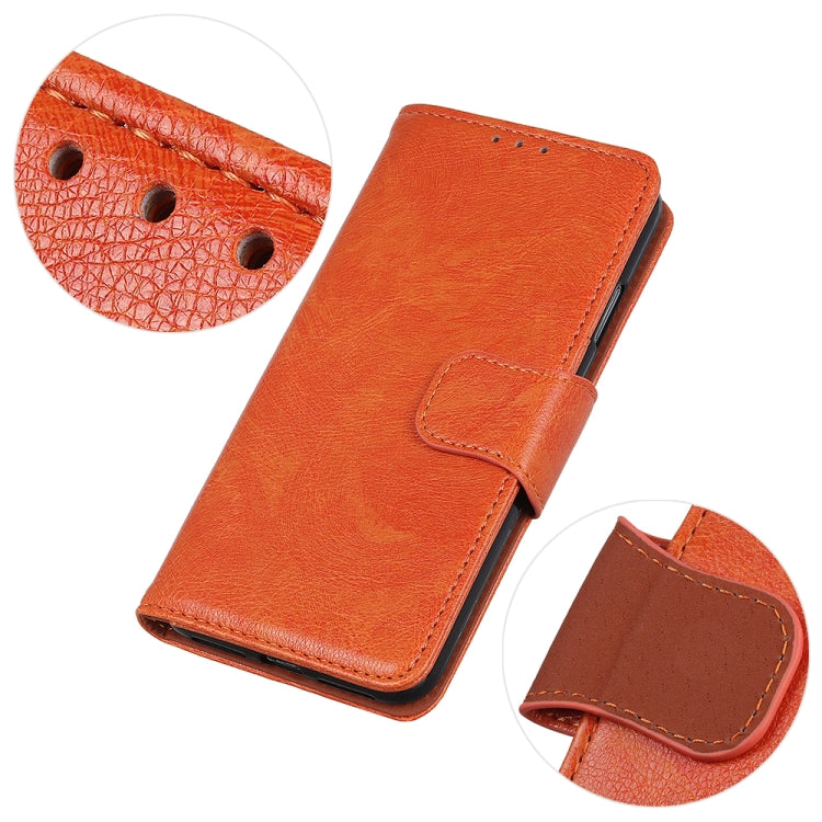 For OnePlus 13 Nappa Texture Leather Phone Case(Orange) - OnePlus Cases by buy2fix | Online Shopping UK | buy2fix