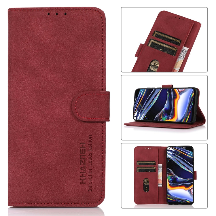 For OnePlus 12 KHAZNEH Matte Texture Leather Phone Case(Red) - OnePlus Cases by buy2fix | Online Shopping UK | buy2fix