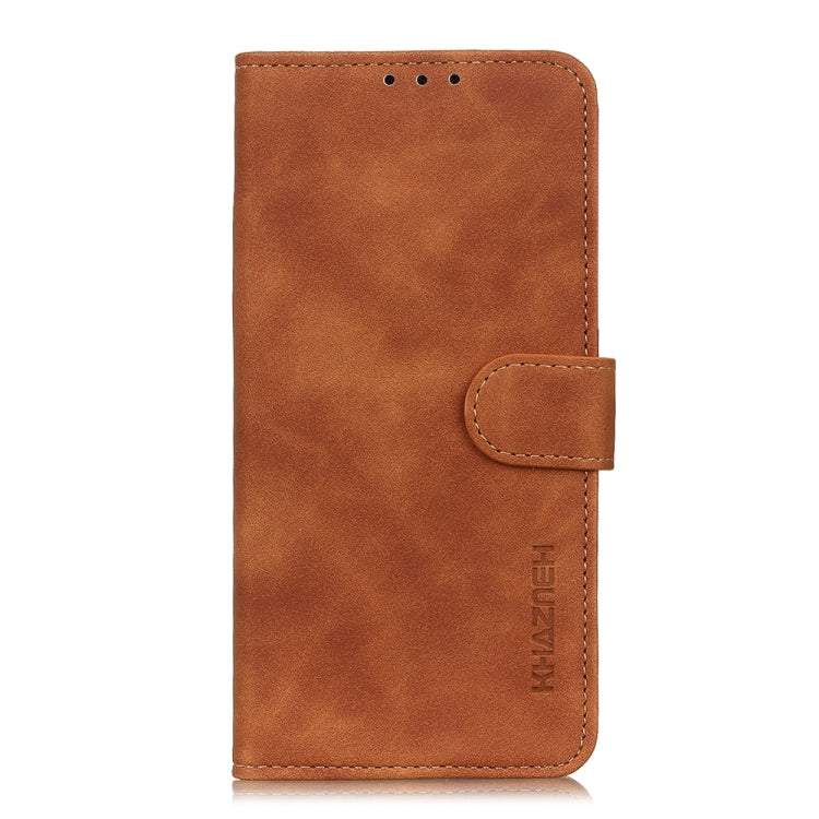 For OnePlus 12 KHAZNEH Retro Texture Leather Phone Case(Brown) - OnePlus Cases by buy2fix | Online Shopping UK | buy2fix