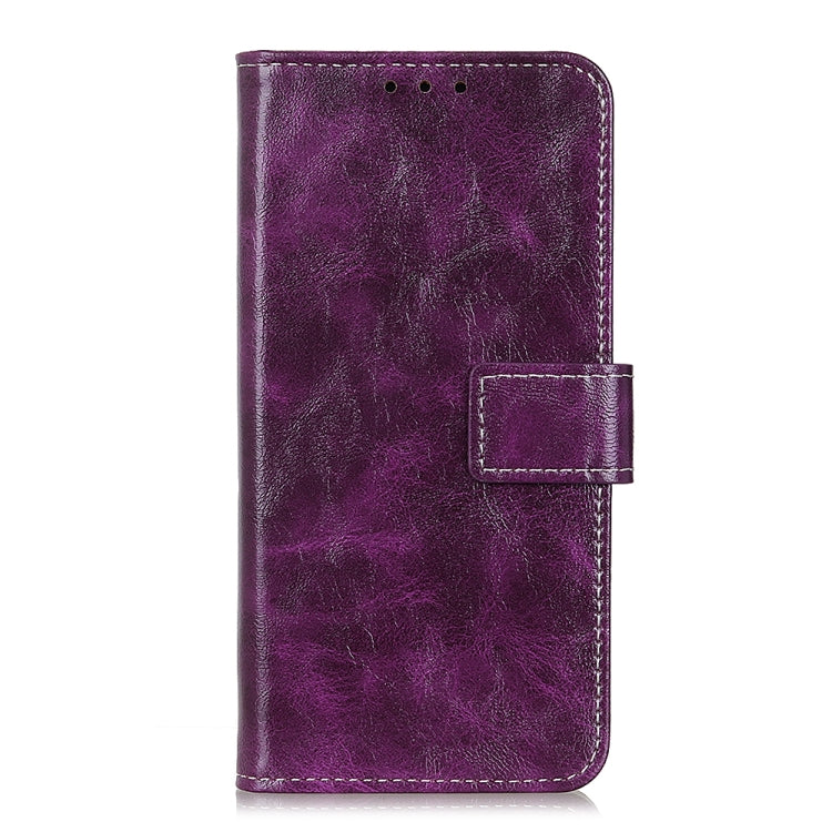 For OnePlus 12 Retro Crazy Horse Texture Leather Phone Case(Purple) - OnePlus Cases by buy2fix | Online Shopping UK | buy2fix