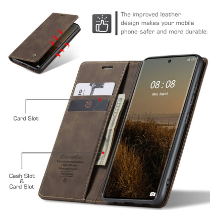 For Realme 11 Pro／Realme 11 Pro+ CaseMe 013 Multifunctional Horizontal Flip Leather Phone Case(Coffee) - Realme Cases by CaseMe | Online Shopping UK | buy2fix