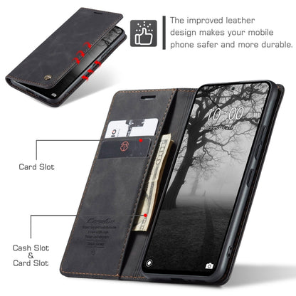 For Xiaomi Redmi Note 13 4G CaseMe 013 Multifunctional Horizontal Flip Leather Phone Case(Black) - Xiaomi Cases by CaseMe | Online Shopping UK | buy2fix