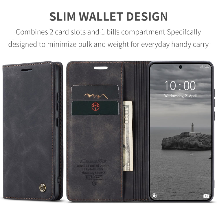 For Xiaomi Poco X6 Pro CaseMe 013 Multifunctional Horizontal Flip Leather Phone Case(Black) - Xiaomi Cases by CaseMe | Online Shopping UK | buy2fix