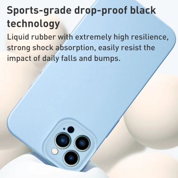 For iPhone 14 Plus Liquid Silicone MagSafe Precision Hole Phone Case(White) - iPhone 14 Plus Cases by buy2fix | Online Shopping UK | buy2fix