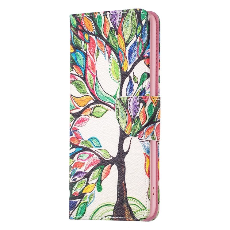 For iPhone 16 Colored Drawing Pattern Leather Phone Case(Tree Life) - iPhone 16 Cases by buy2fix | Online Shopping UK | buy2fix