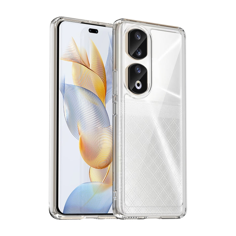 For Honor 90 Pro Colorful Series Acrylic Hybrid TPU Phone Case(Transparent) - Honor Cases by buy2fix | Online Shopping UK | buy2fix