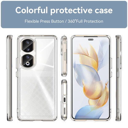 For Honor 90 Pro Colorful Series Acrylic Hybrid TPU Phone Case(Transparent) - Honor Cases by buy2fix | Online Shopping UK | buy2fix