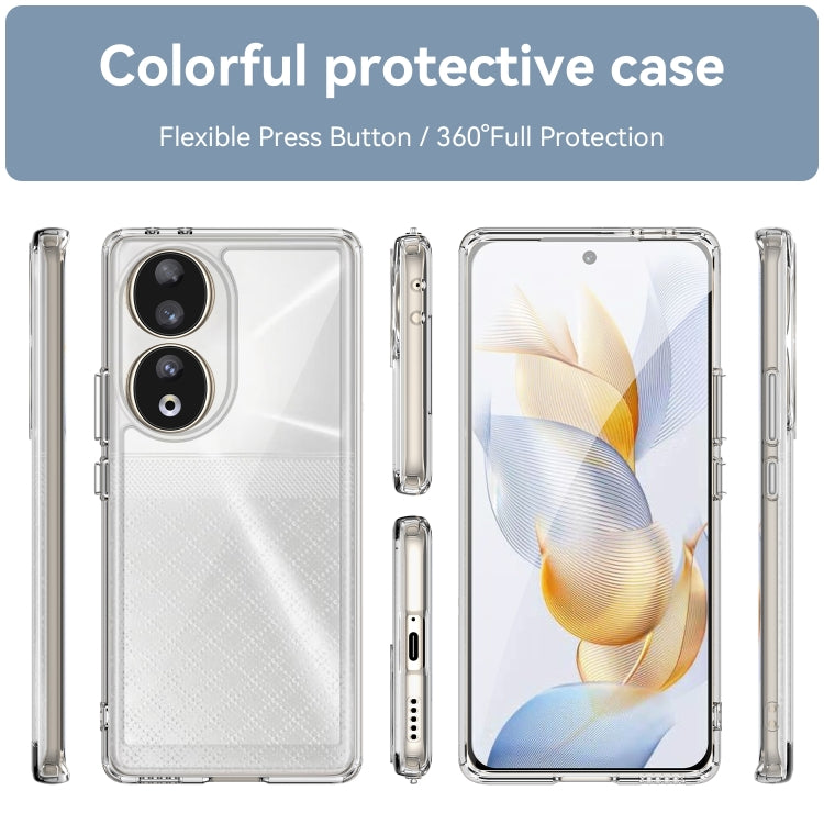 For Honor 80 Colorful Series Acrylic Hybrid TPU Phone Case(Transparent) - Honor Cases by buy2fix | Online Shopping UK | buy2fix