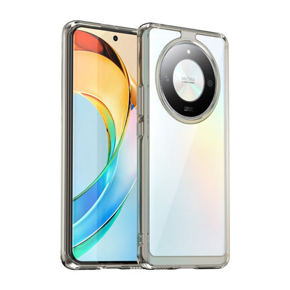 For Honor Magic6 Lite 5G Colorful Series Acrylic Hybrid TPU Phone Case(Transparent Grey) - Honor Cases by buy2fix | Online Shopping UK | buy2fix