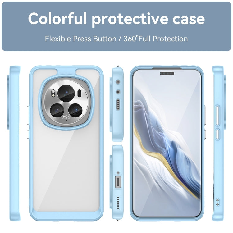 For Honor Magic6 Pro 5G Colorful Series Acrylic Hybrid TPU Phone Case(Blue) - Honor Cases by buy2fix | Online Shopping UK | buy2fix