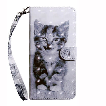 For Google Pixel 9 3D Painted Pattern Leather Phone Case(Smile Cat) - Google Cases by buy2fix | Online Shopping UK | buy2fix