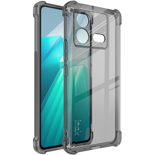 For vivo iQOO Neo8 5G / Neo8 Pro 5G imak Shockproof Airbag TPU Phone Case(Transparent Black) - vivo Cases by imak | Online Shopping UK | buy2fix