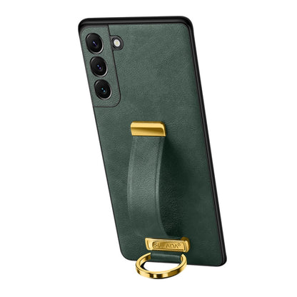 For Samsung Galaxy S24 5G SULADA PC + Leather Texture Skin Feel Shockproof Phone Case(Green) - Galaxy S24 5G Cases by SULADA | Online Shopping UK | buy2fix