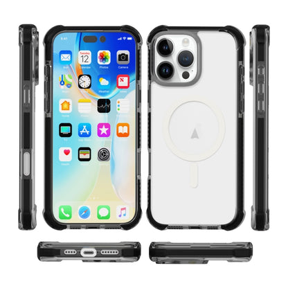 For iPhone 16 Plus Acrylic Magsafe Magnetic Shockproof Phone Case(Transparent Black) - iPhone 16 Plus Cases by buy2fix | Online Shopping UK | buy2fix