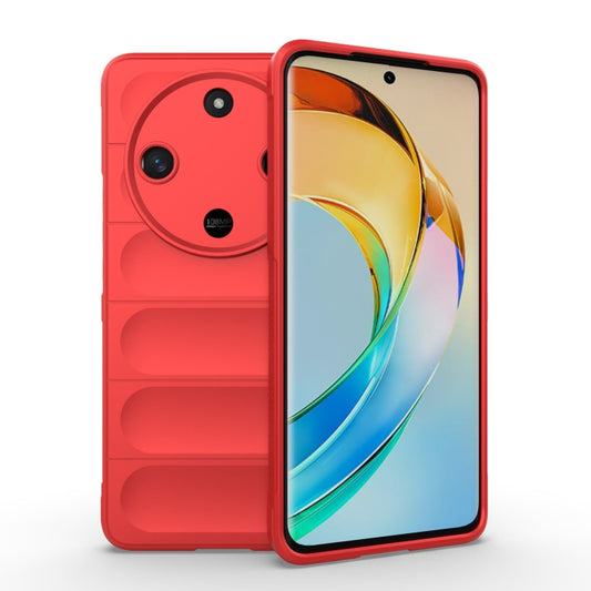 For Honor X50 5G Global / X9b Magic Shield TPU + Flannel Phone Case(Red) - Honor Cases by buy2fix | Online Shopping UK | buy2fix