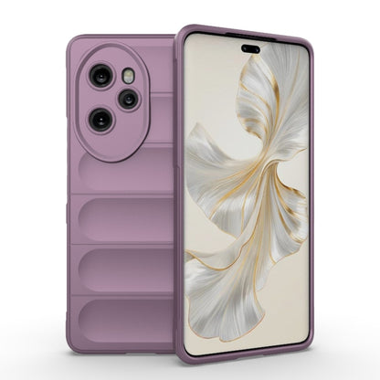 For Honor 100 Pro 5G Magic Shield TPU + Flannel Phone Case(Purple) - Honor Cases by buy2fix | Online Shopping UK | buy2fix