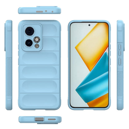 For Honor 90 GT 5G Magic Shield TPU + Flannel Phone Case(Light Blue) - Honor Cases by buy2fix | Online Shopping UK | buy2fix