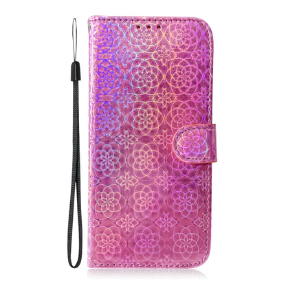 For Motorola Edge 50 Pro Colorful Magnetic Buckle Leather Phone Case(Pink) - Motorola Cases by buy2fix | Online Shopping UK | buy2fix