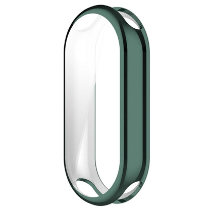 For Xiaomi Mi Band 8 Full Coverage TPU Electroplating Watch Protective Case(Green) - Watch Cases by buy2fix | Online Shopping UK | buy2fix