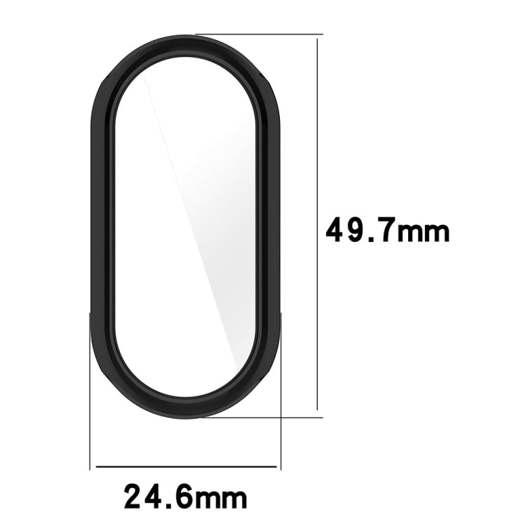 For Xiaomi Mi Band 8 Full Coverage TPU Electroplating Watch Protective Case(Black) - Watch Cases by buy2fix | Online Shopping UK | buy2fix