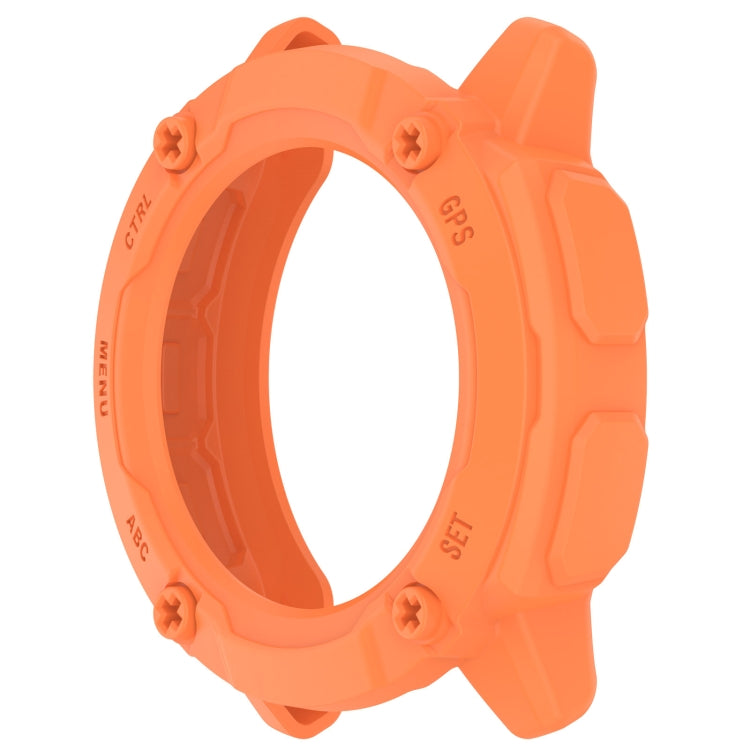 For Garmin Instinct 2X Armor Hollow Watch Protective Case(Orange) - Watch Cases by buy2fix | Online Shopping UK | buy2fix