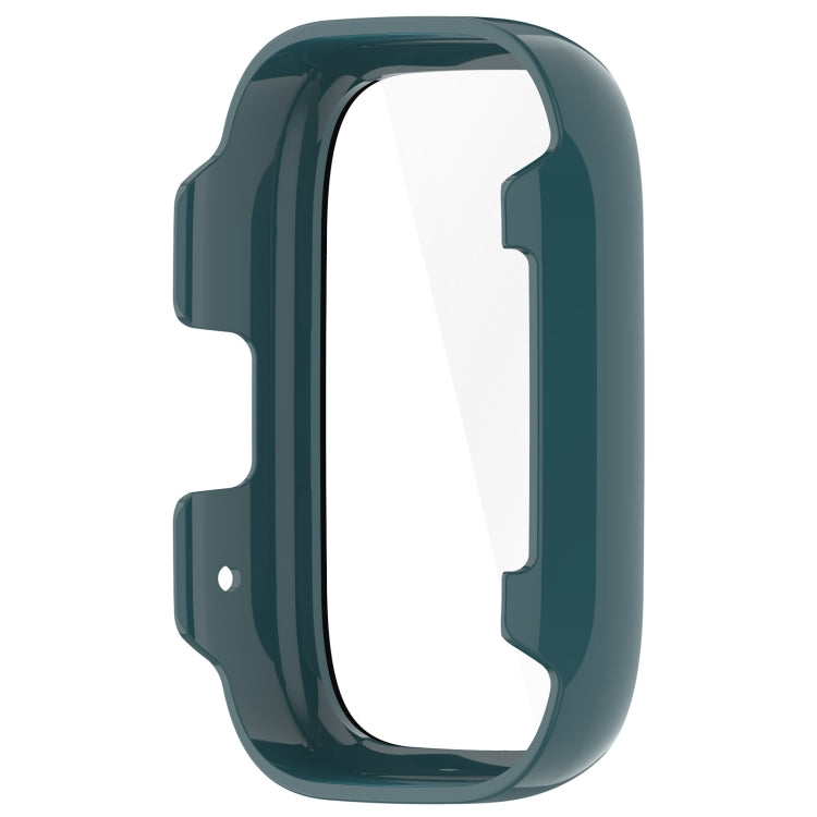 For Redmi Watch 3 Lite PC + Tempered Film Integrated Watch Protective Case(Pine Green) - Watch Cases by buy2fix | Online Shopping UK | buy2fix