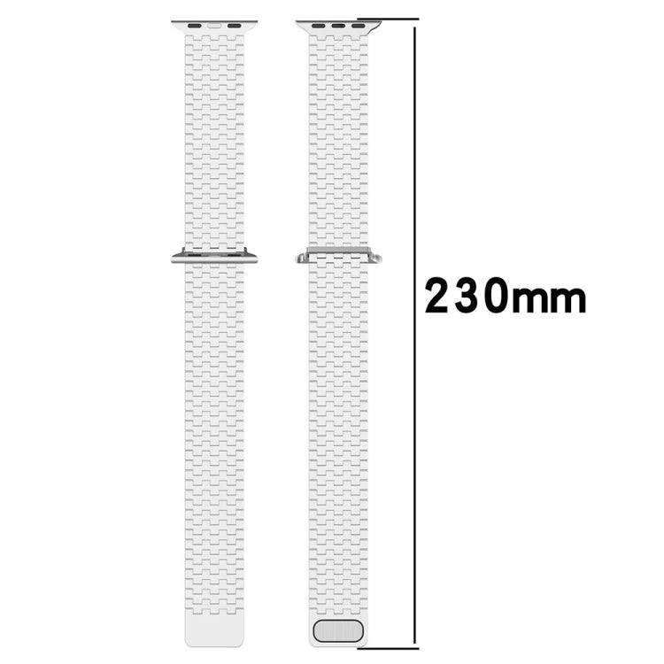 For Apple Watch Ultra 49mm Magnetic Buckle Stainless Steel Metal Watch Band(Rose Gold) - Watch Bands by buy2fix | Online Shopping UK | buy2fix