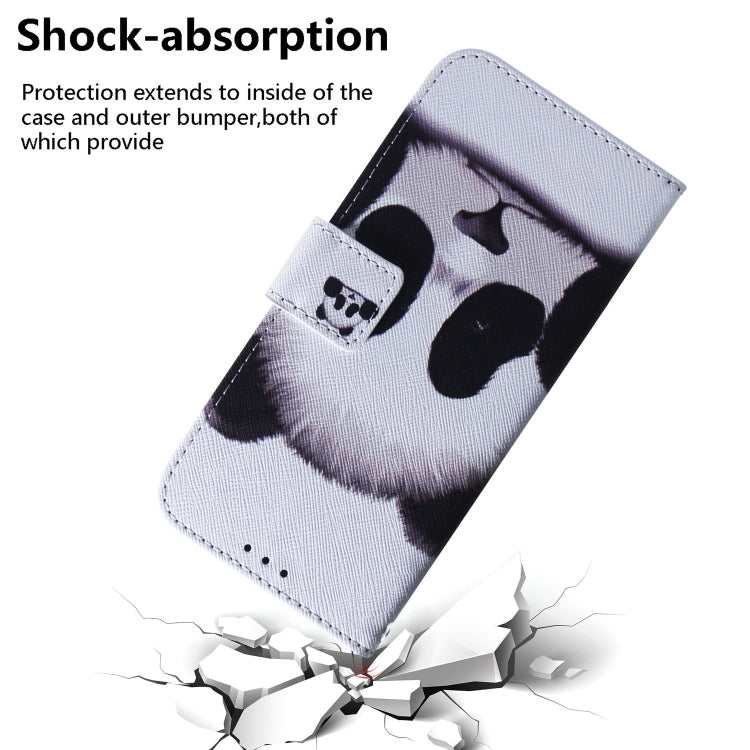 For OPPO Reno11 Pro Global Coloured Drawing Flip Leather Phone Case(Panda) - Reno11 Pro Cases by buy2fix | Online Shopping UK | buy2fix