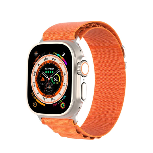 For Apple Watch Ultra 49mm DUX DUCIS GS Series Nylon Loop Watch Band(Orange) - Watch Bands by DUX DUCIS | Online Shopping UK | buy2fix