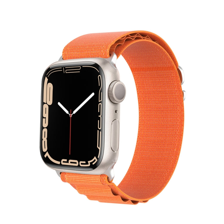 For Apple Watch Series 8 41mm DUX DUCIS GS Series Nylon Loop Watch Band(Orange) - Watch Bands by DUX DUCIS | Online Shopping UK | buy2fix