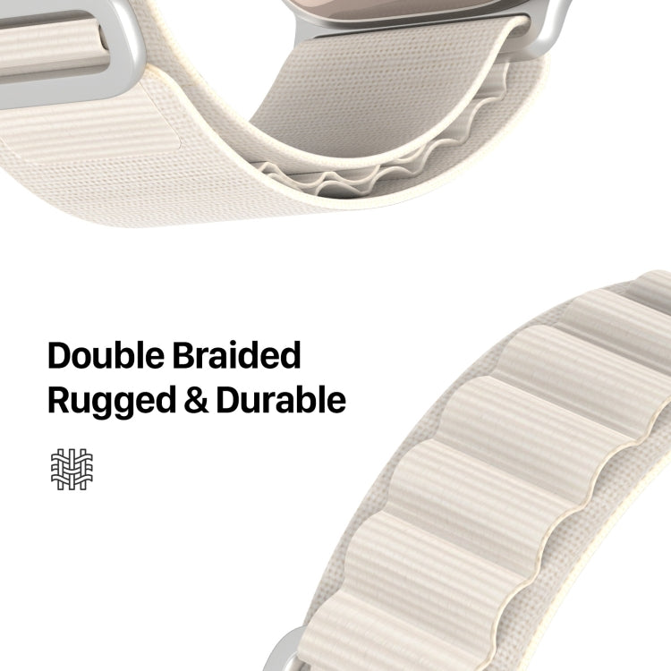 For Apple Watch SE 2022 40mm DUX DUCIS GS Series Nylon Loop Watch Band(Starlight) - Watch Bands by DUX DUCIS | Online Shopping UK | buy2fix