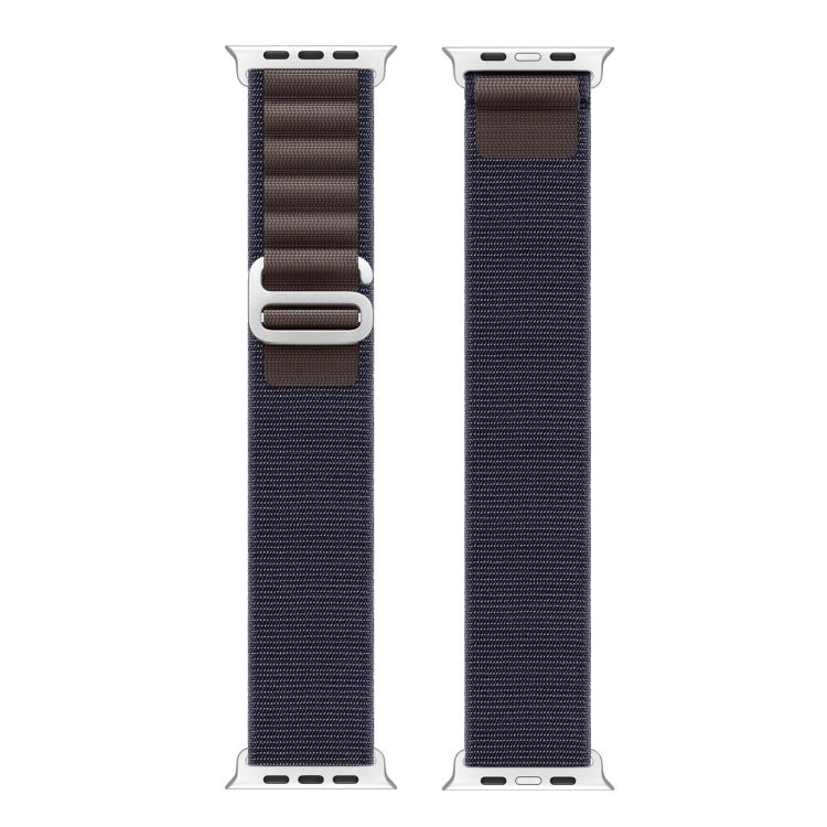 For Apple Watch SE 2022 44mm DUX DUCIS GS Series Nylon Loop Watch Band(Indigo Blue) - Watch Bands by DUX DUCIS | Online Shopping UK | buy2fix