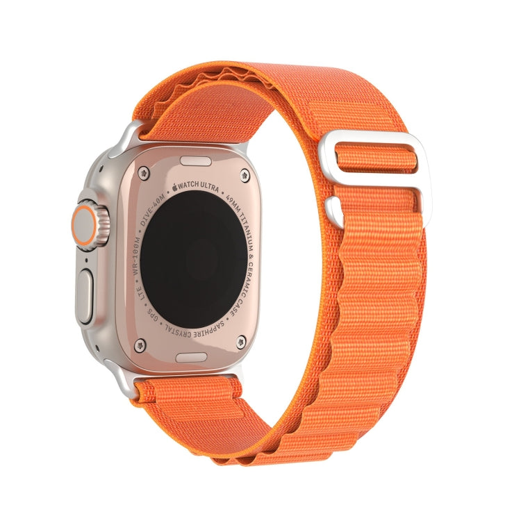 For Apple Watch SE 2023 44mm DUX DUCIS GS Series Nylon Loop Watch Band(Orange) - Watch Bands by DUX DUCIS | Online Shopping UK | buy2fix