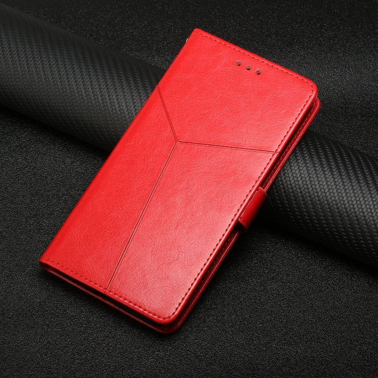 For Google Pixel 9 Pro Y-shaped Pattern Flip Leather Phone Case(Red) - Google Cases by buy2fix | Online Shopping UK | buy2fix