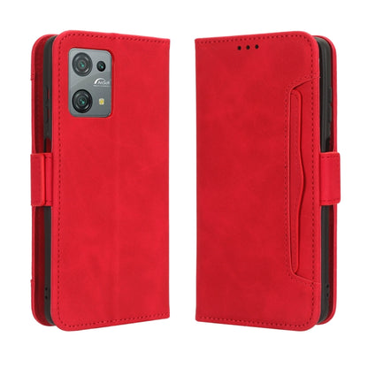 For Blackview Oscal C30 / C30 Pro Skin Feel Calf Texture Card Slots Leather Phone Case(Red) - More Brand by buy2fix | Online Shopping UK | buy2fix