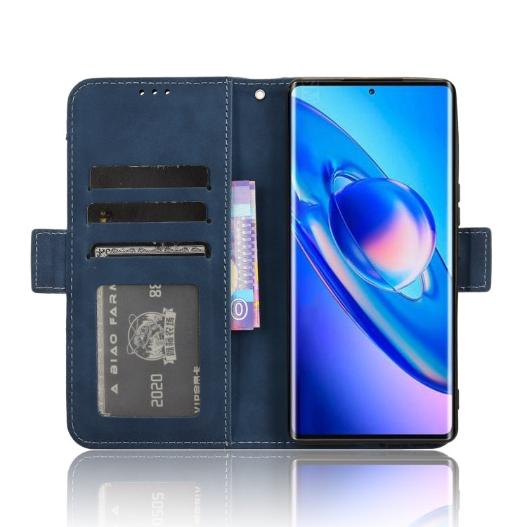 For Blackview A200 Pro Skin Feel Calf Texture Card Slots Leather Phone Case(Blue) - More Brand by buy2fix | Online Shopping UK | buy2fix