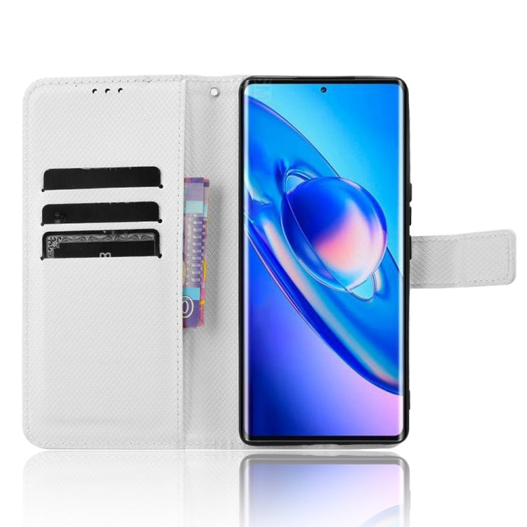 For Blackview A200 Pro Diamond Texture Leather Phone Case(White) - More Brand by buy2fix | Online Shopping UK | buy2fix