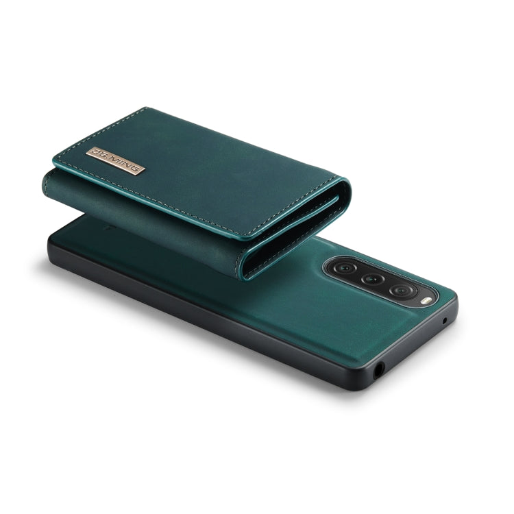 For Sony Xperia 10 V DG.MING M1 Series 3-Fold Multi Card Wallet + Magnetic Phone Case(Green) - Sony Cases by DG.MING | Online Shopping UK | buy2fix