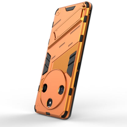 For Honor X50 5G Global / X9B Punk Armor 2 in 1 PC + TPU Phone Case with Holder(Orange) - Honor Cases by buy2fix | Online Shopping UK | buy2fix