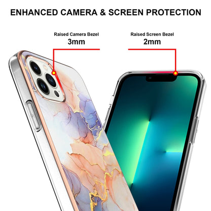 For iPhone 16 Pro Max Electroplating Pattern IMD TPU Shockproof Case(Milky Way White Marble) - iPhone 16 Pro Max Cases by buy2fix | Online Shopping UK | buy2fix