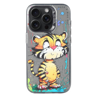 For iPhone 16 Pro Animal Pattern Oil Painting Series PC + TPU Phone Case(Colorful Tiger) - iPhone 16 Pro Cases by buy2fix | Online Shopping UK | buy2fix