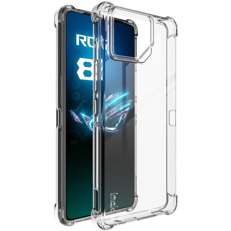 For Asus ROG Phone 8 / 8 Pro imak Shockproof Airbag TPU Phone Case(Transparent) - ASUS Cases by imak | Online Shopping UK | buy2fix