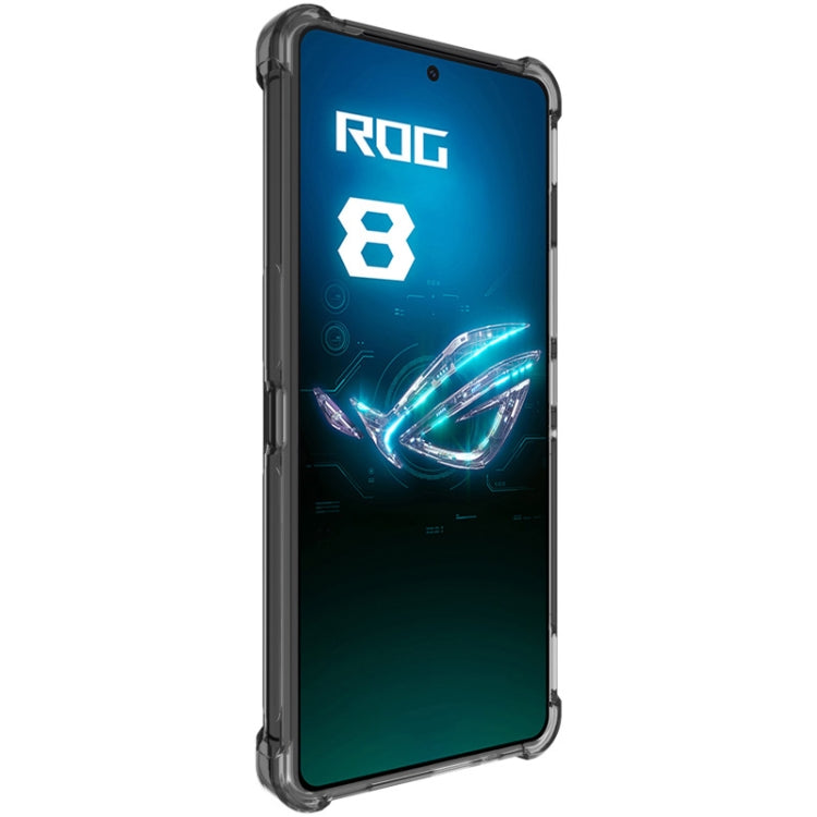 For Asus ROG Phone 8 / 8 Pro imak Shockproof Airbag TPU Phone Case(Transparent Black) - ASUS Cases by imak | Online Shopping UK | buy2fix