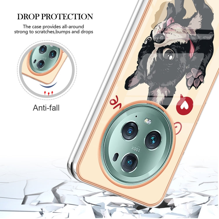 For Honor Magic 5 Pro Electroplating Marble Dual-side IMD Phone Case(Lucky Dog) - Honor Cases by buy2fix | Online Shopping UK | buy2fix