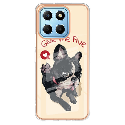 For Honor X8 5G / X6 4G Electroplating Marble Dual-side IMD Phone Case(Lucky Dog) - Honor Cases by buy2fix | Online Shopping UK | buy2fix