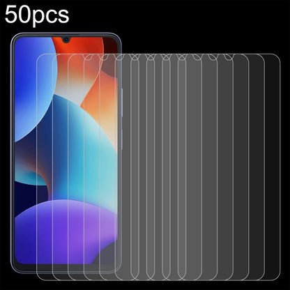For Blackview COLOR 8 50pcs 0.26mm 9H 2.5D Tempered Glass Film - For Blackview by buy2fix | Online Shopping UK | buy2fix