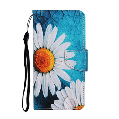 For iPhone 16 3D Colored Drawing Flip Leather Phone Case(Chrysanthemum) - iPhone 16 Cases by buy2fix | Online Shopping UK | buy2fix