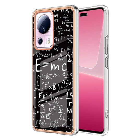 For Xiaomi 13 Lite 5G Electroplating Marble Dual-side IMD Phone Case(Equation) - 13 Lite Cases by buy2fix | Online Shopping UK | buy2fix